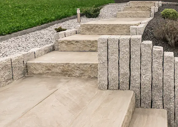 Leistung Sandstein Palisaden